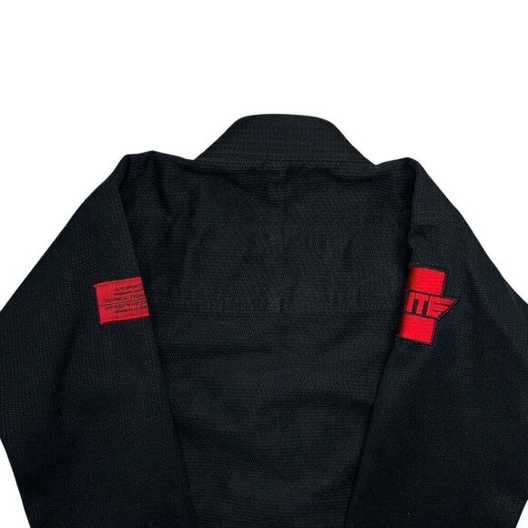 Elite Sports Youth Core Black Brazilian Jiu Jitsu BJJ Gi Jacket - Picture 9 of 14